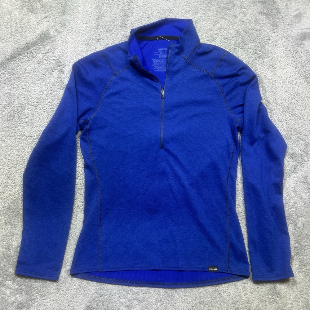 Patagonia Shirt Mens S Blue Capilene 3 Midweight Baselayer Long Sleeve Outdoor